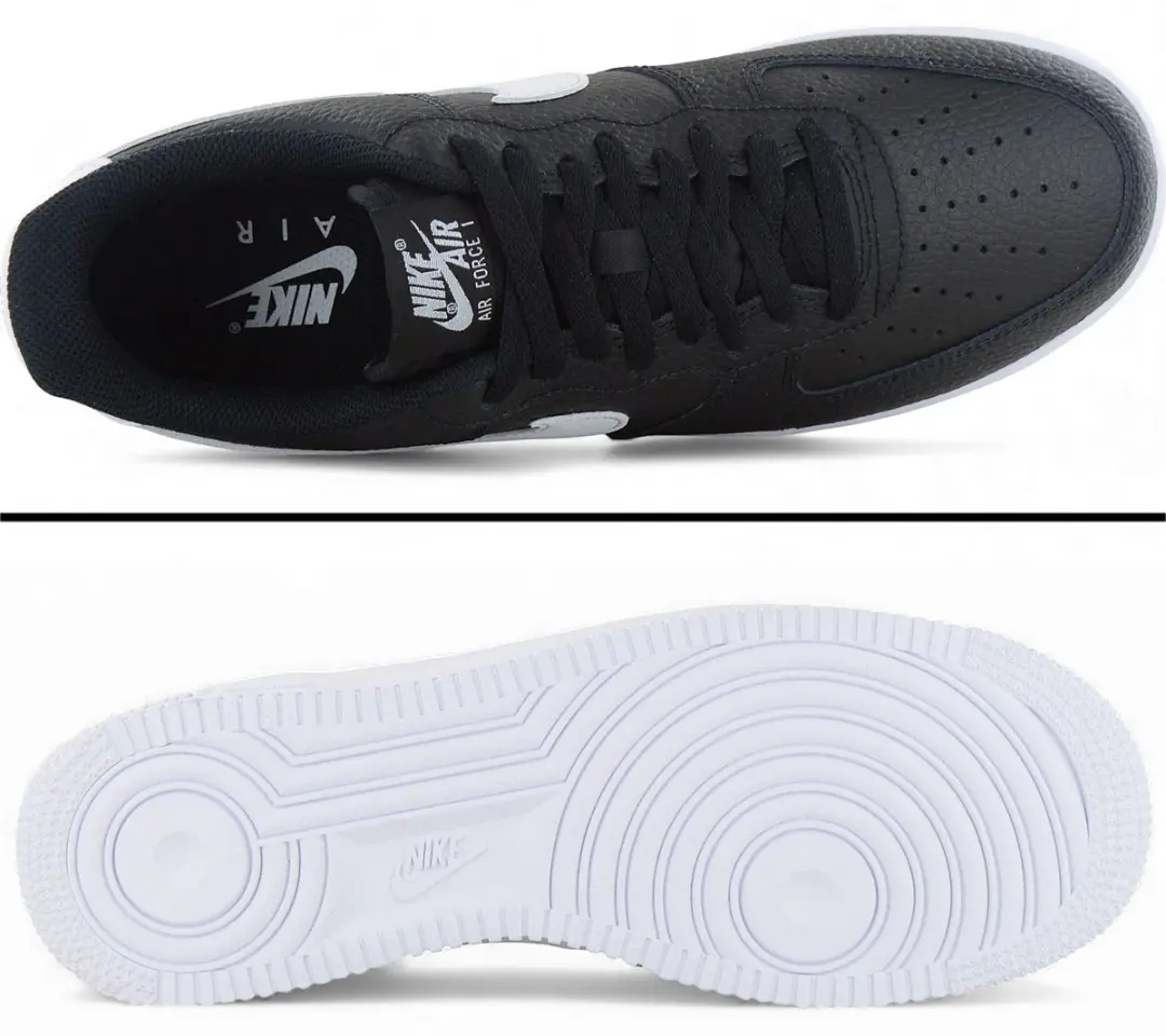 Nike Air Force 1 Zwart/Wit Heren Sneakers - afbeelding 6 van 6