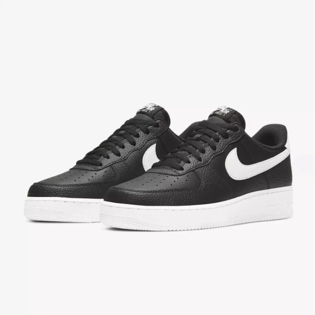 Nike Air Force 1 Zwart/Wit Heren Sneakers - afbeelding 3 van 6