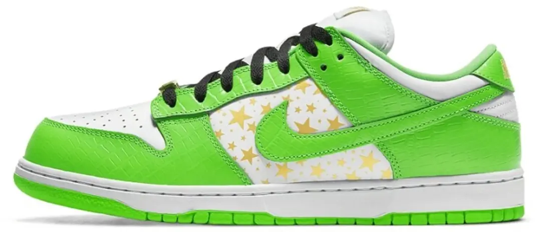 Nike SB Dunk Low Supreme Stars Mean Green (2021)