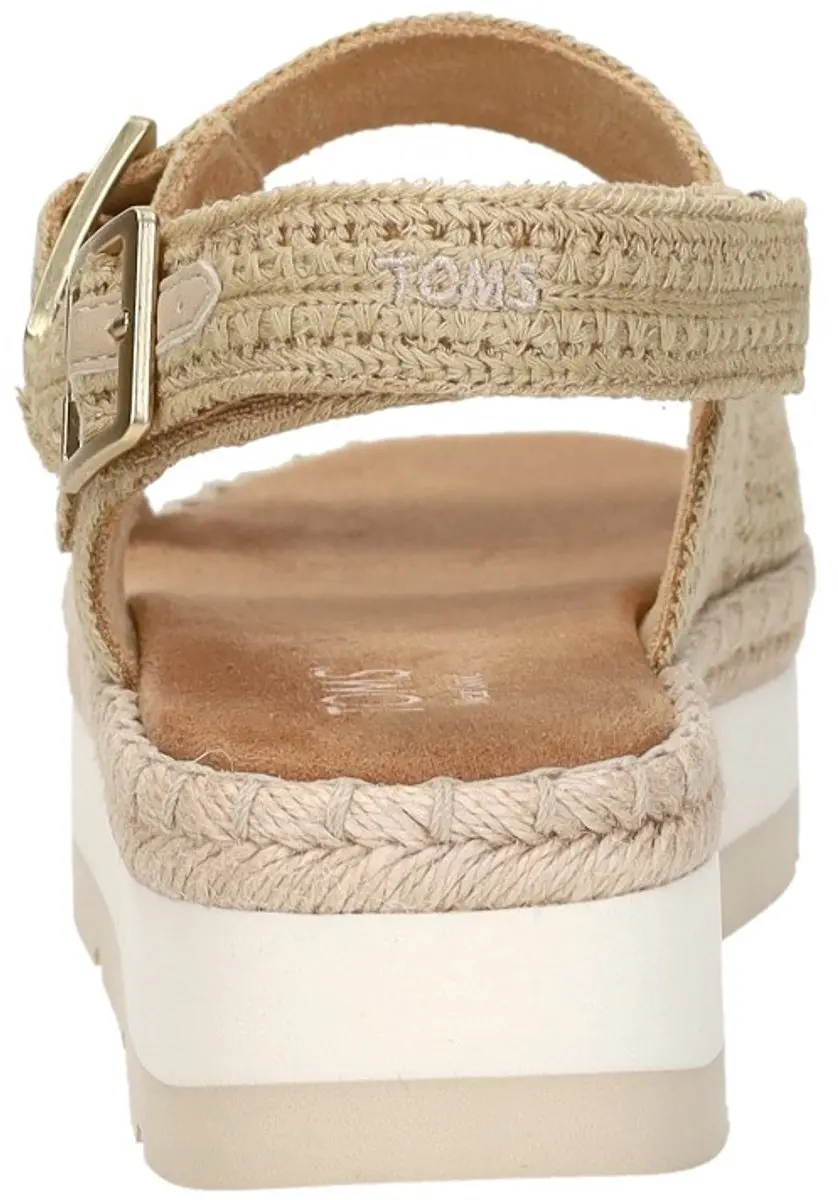 TOMS Giana Sandalen Plat - beige - Maat 39 - afbeelding 6 van 6