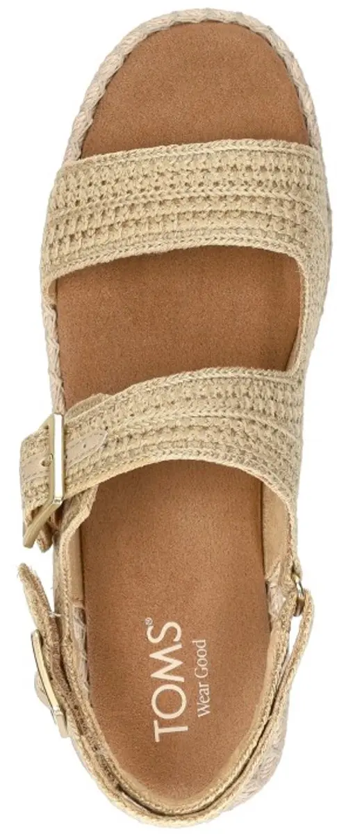 TOMS Giana Sandalen Plat - beige - Maat 39 - afbeelding 4 van 6