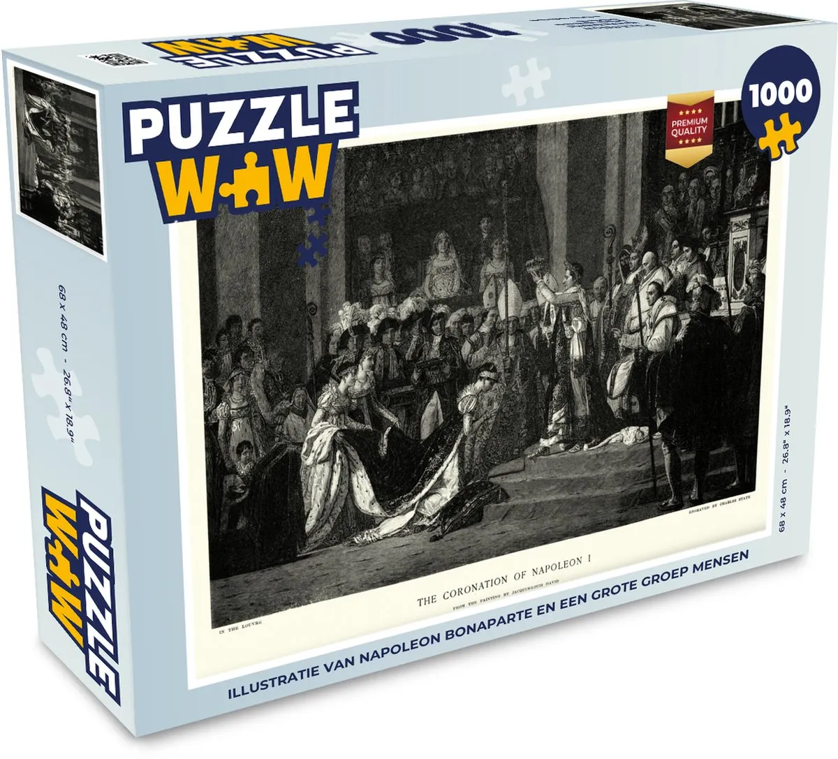 PuzzleWow Napoleon Bonaparte Legpuzzel 1000 Stuks - Multicolor