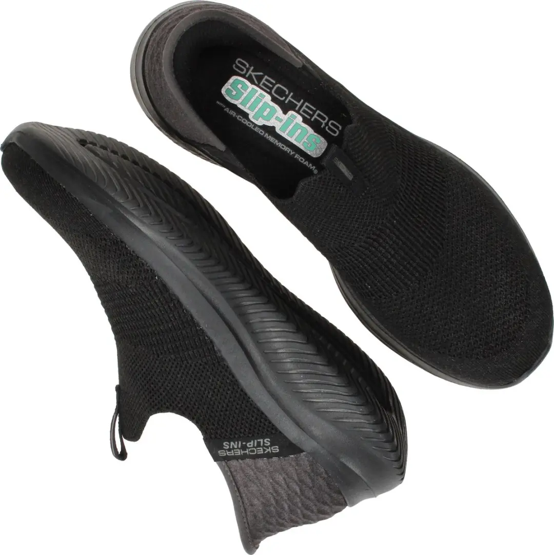 Skechers Ultra Flex 3.0 Smooth Step Dames Instappers - Zwart - afbeelding 5 van 6