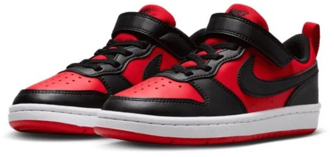 Nike Court Borough Low Recraft (PS) Sneakers Junior - Rood/Zwart - afbeelding 5 van 6