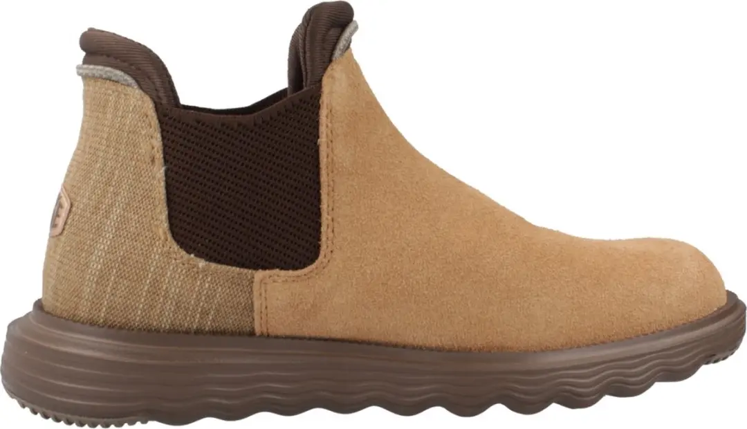 HEYDUDE Branson Suede Dames Boots Cognac Maat 38
