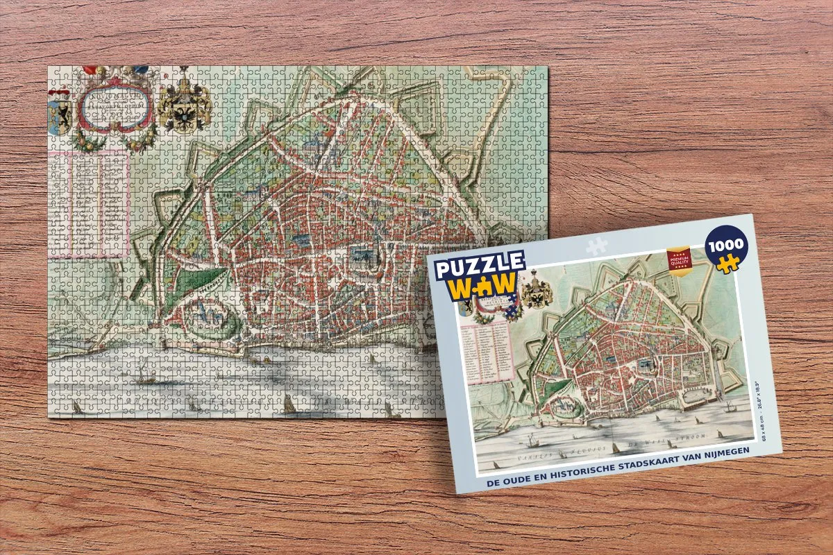 PuzzleWow Vintage Legpuzzel 1000 Stuks - Multicolor