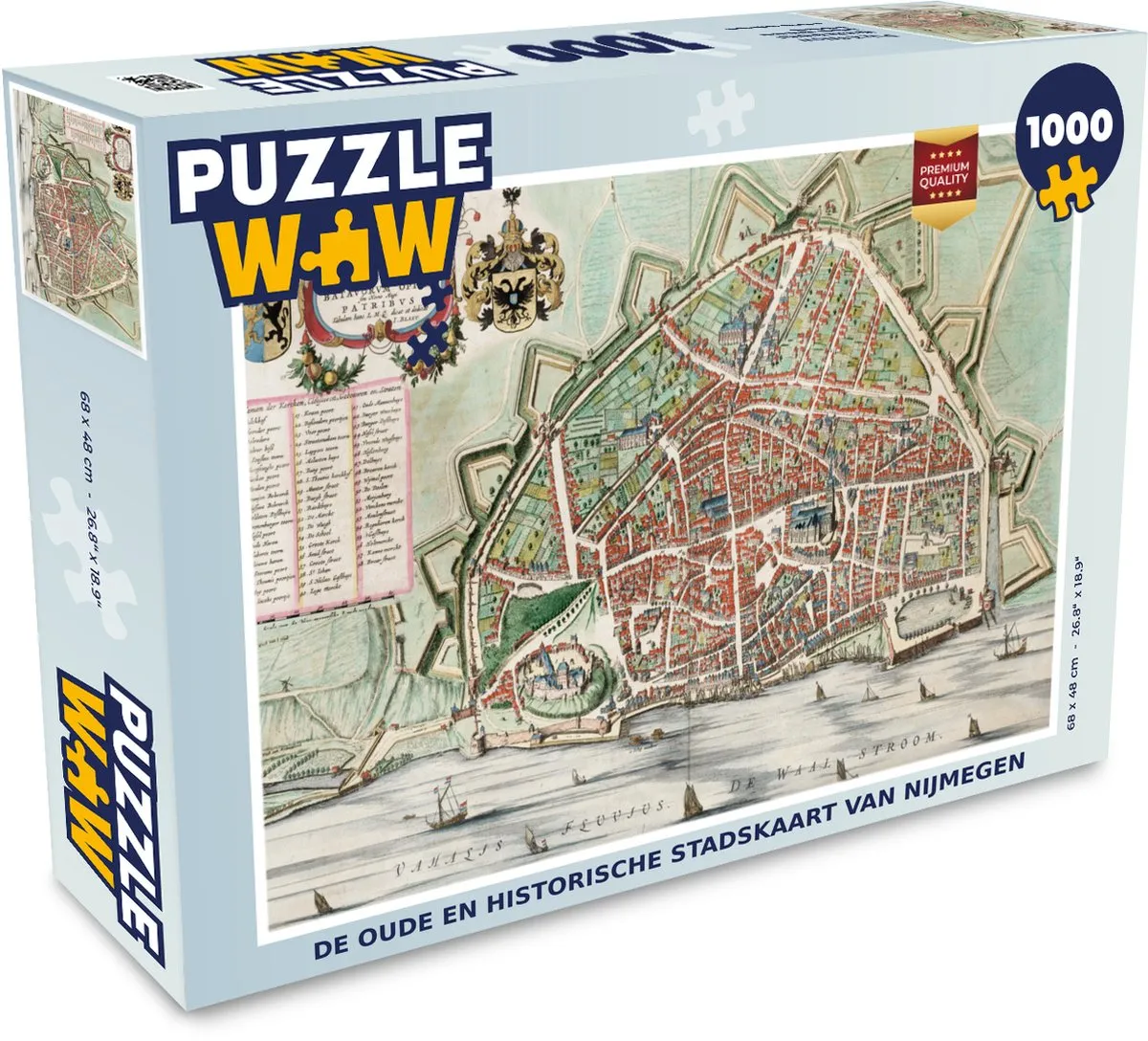 PuzzleWow Vintage Legpuzzel 1000 Stuks