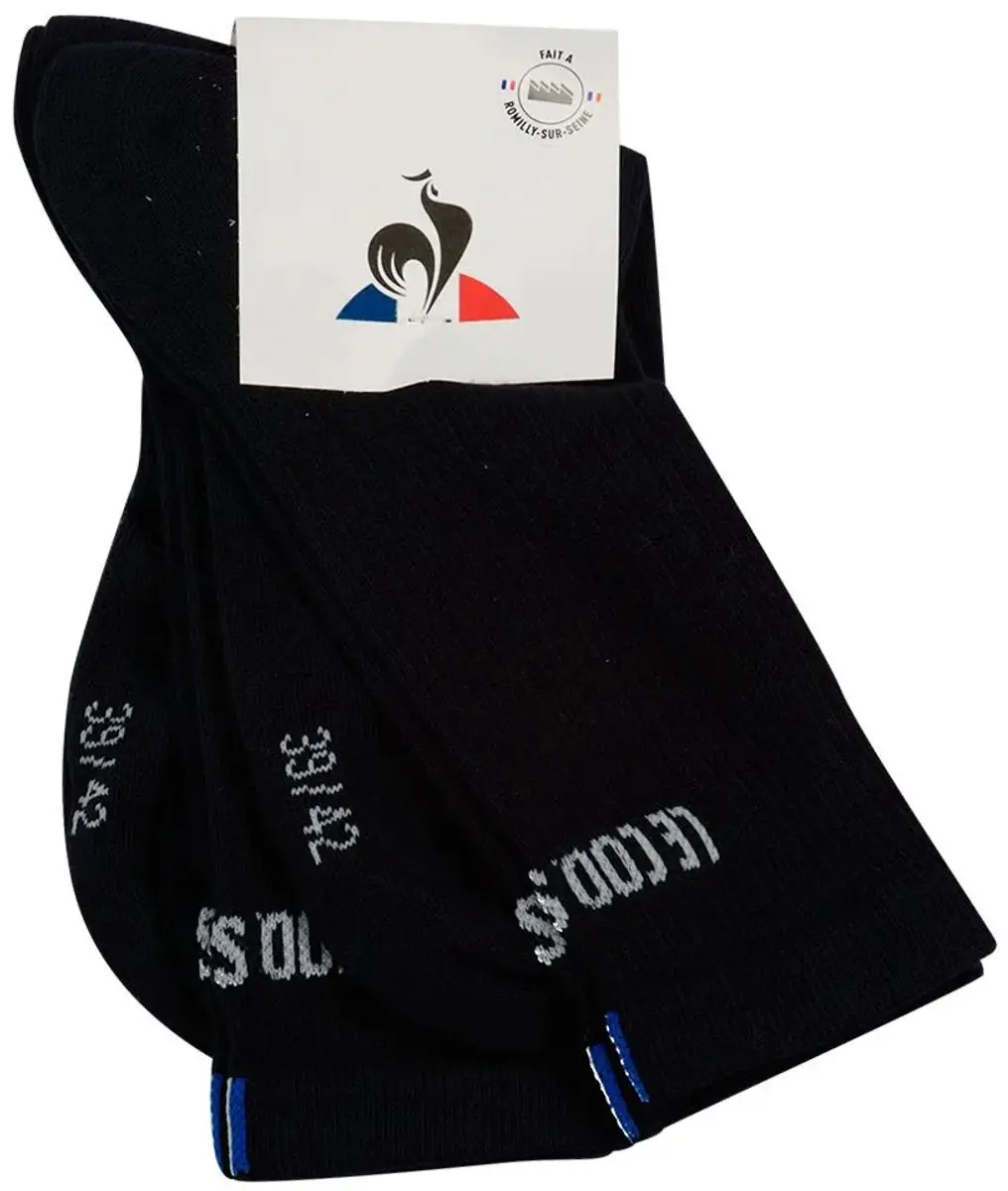 Le Coq Sportif Essentials X2 N°1 Crewsokken - Zwart 39-42