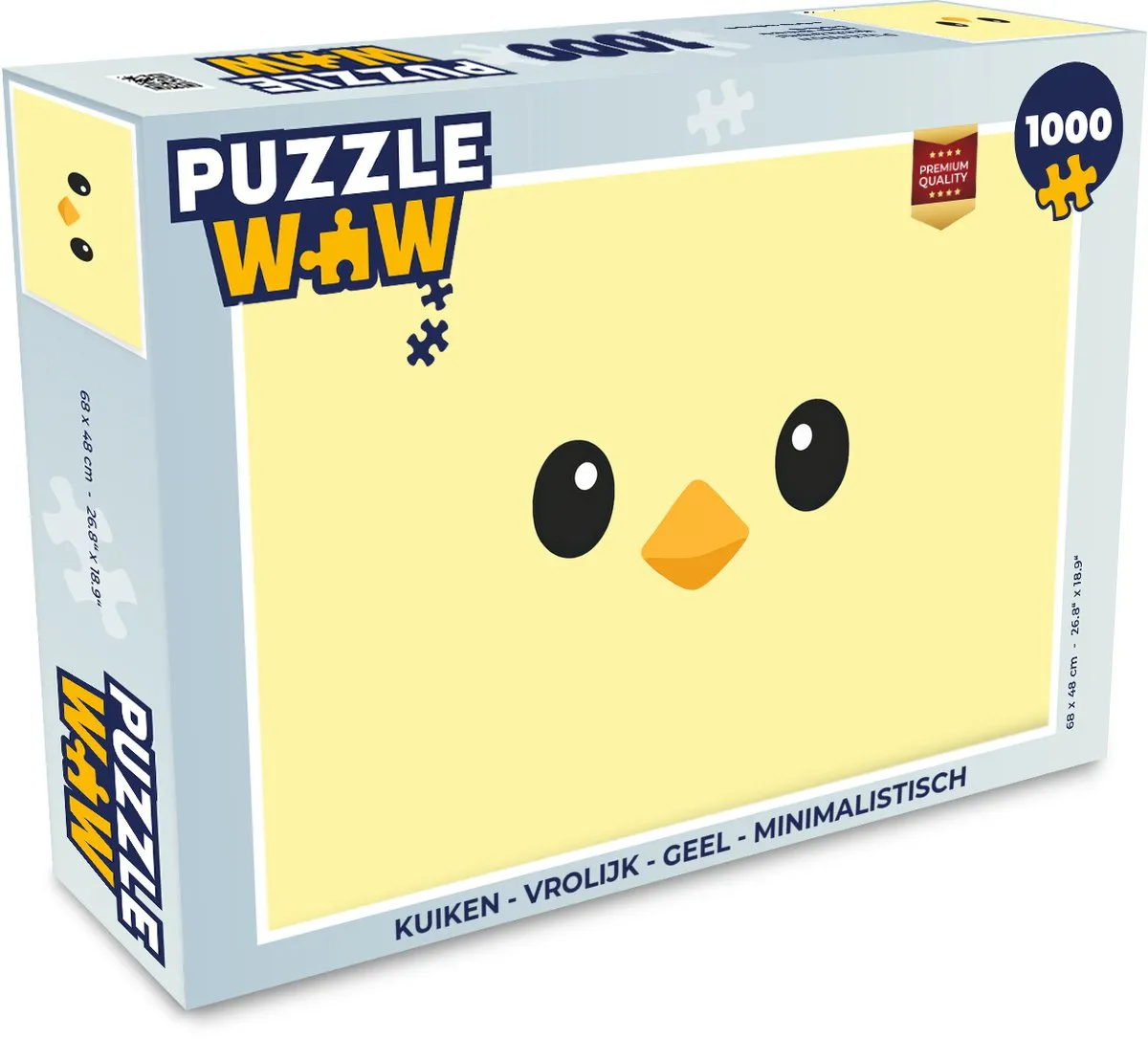 PuzzleWow Kuiken Legpuzzel 1000 Stuks - Geel