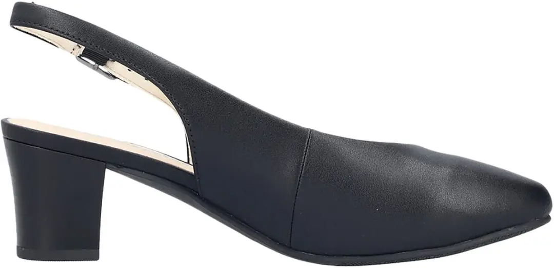 Leren pumps met Calf-hak