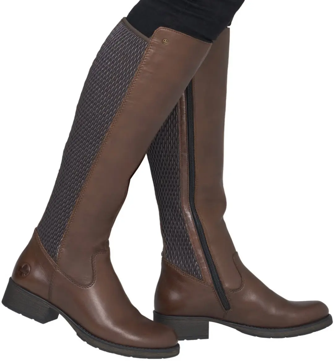 Rieker Z9591 29 Dames Laars - Bruin Leer - Maat 41