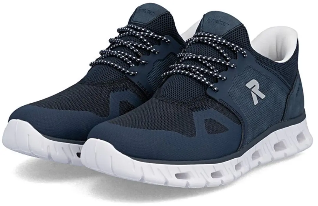 Rieker Heren Sneaker Low Ready2GO Instapper 04355-14 blauw Blue