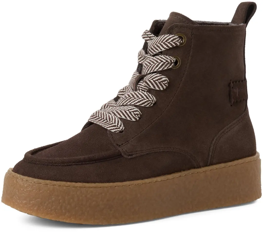 Tamaris damesleren enkellaarsjes 1-25200-47-304 Lace Boot bruin