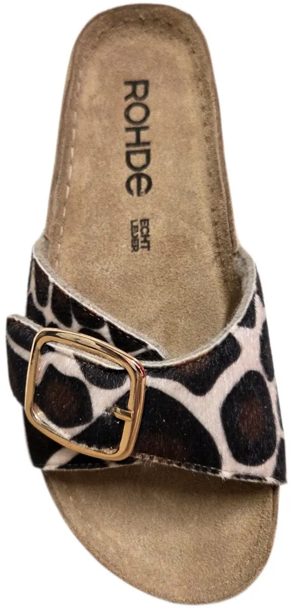 Rohde 5896 72 Slippers Koeienprint Suede - Dames 40