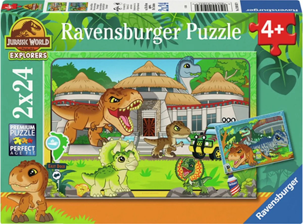 Ravensburger Jurassic World Explorers Puzzel 24 Stuks - Multicolor