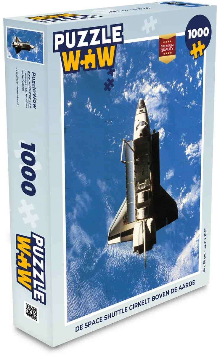 PuzzleWow Legpuzzel Space Shuttle 1000 Stuks - Multicolor
