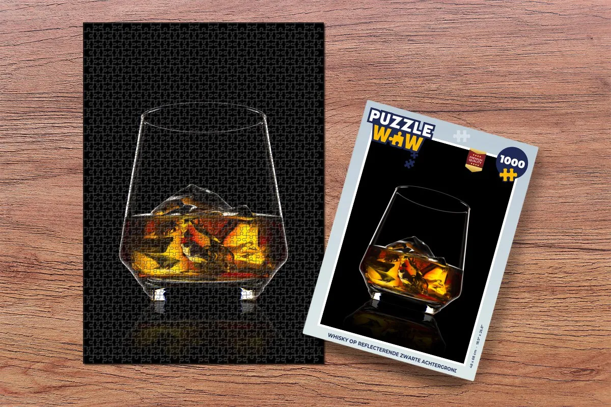PuzzleWow Legpuzzel 1000 Stuks - Whisky Multicolor