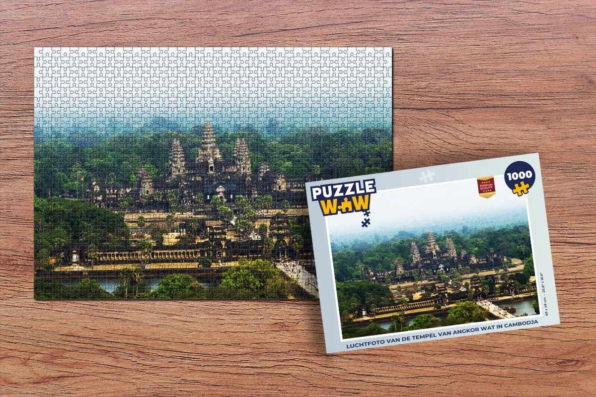 PuzzleWow Angkor Wat Legpuzzel 1000 Stuks - Multicolor