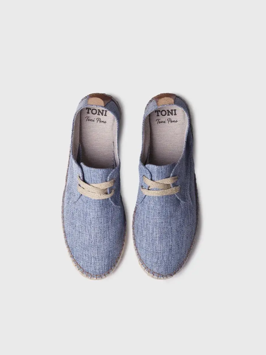 Gesloten espadrilles voor heren met veters