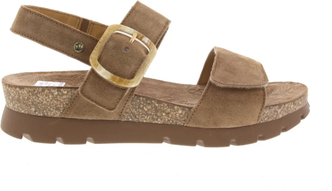 Panama Jack Sara B1 Cuero Bark Sandalen Beige Suede Dames