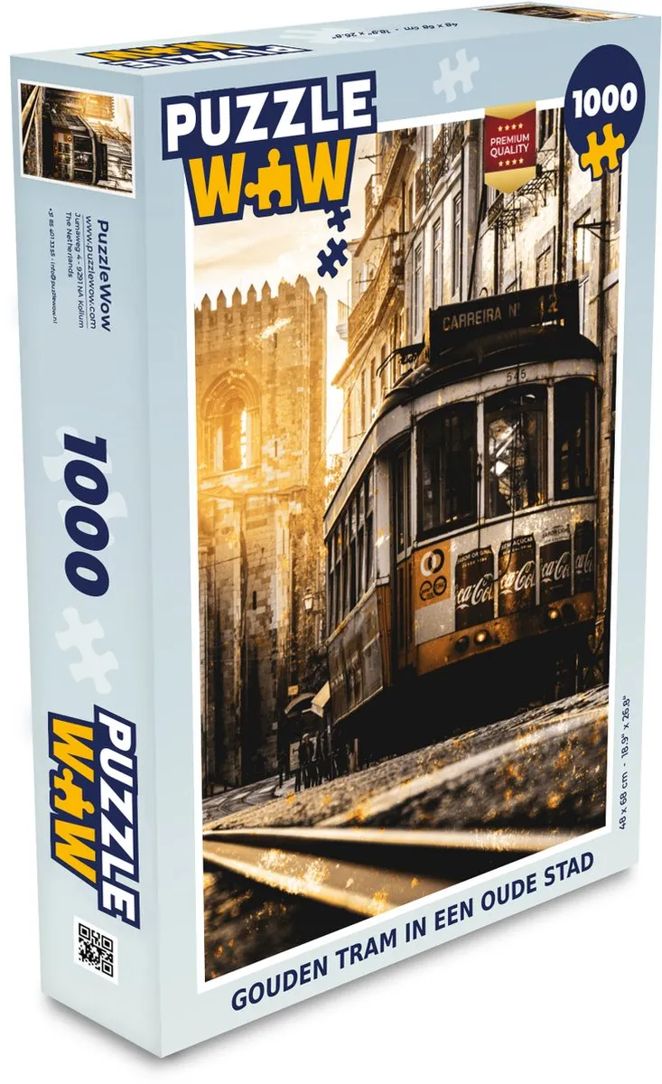 PuzzleWow Lissabon Legpuzzel 1000 Stuks