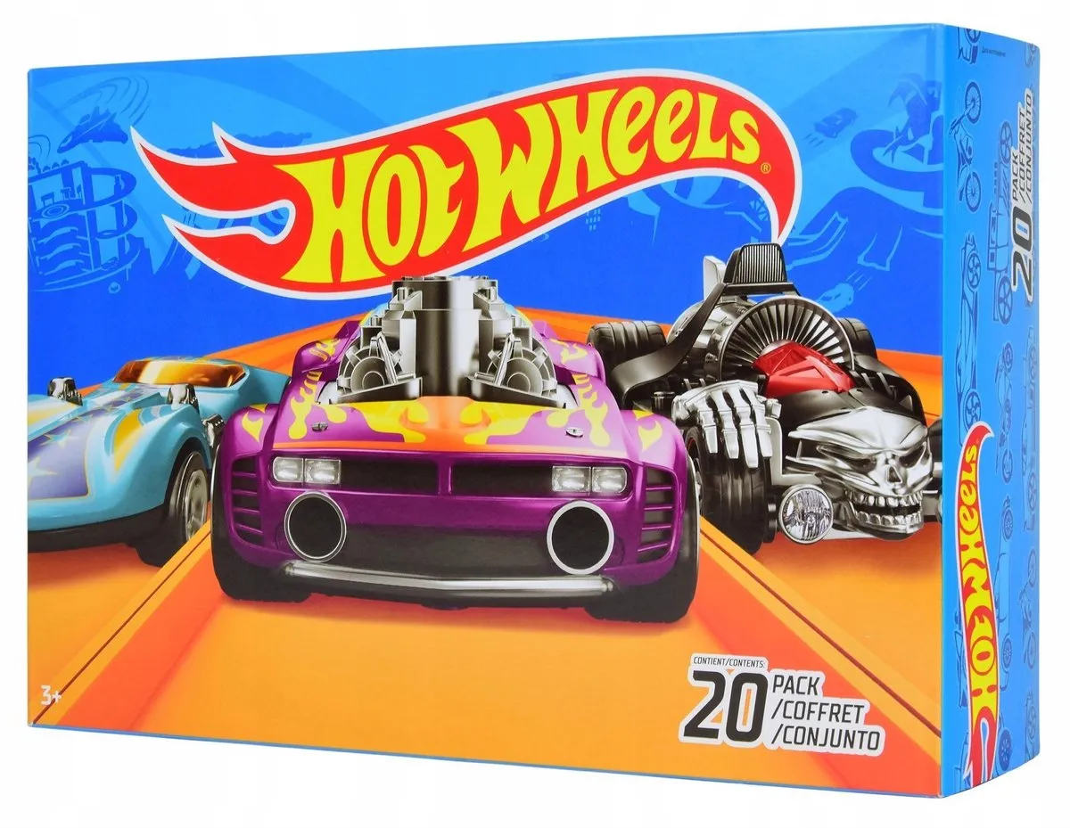 Hot Wheels 20 Autoset 1:64 - Multi-kleur