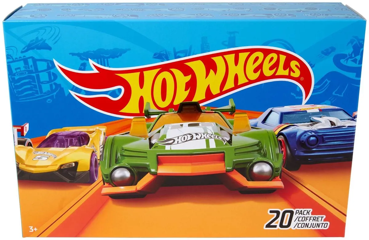 Hot Wheels 20 Autoset 1:64 - Multi-kleur