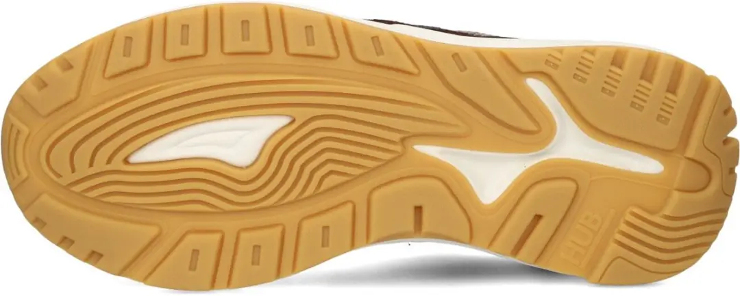 HUB GRID Almond Brown/Off White
