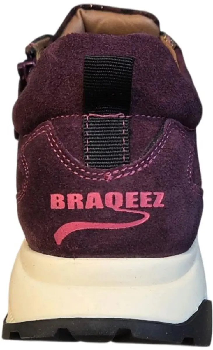 Braqeez 426600-448 Meisjes Sneakers - Maat 34 - Rood