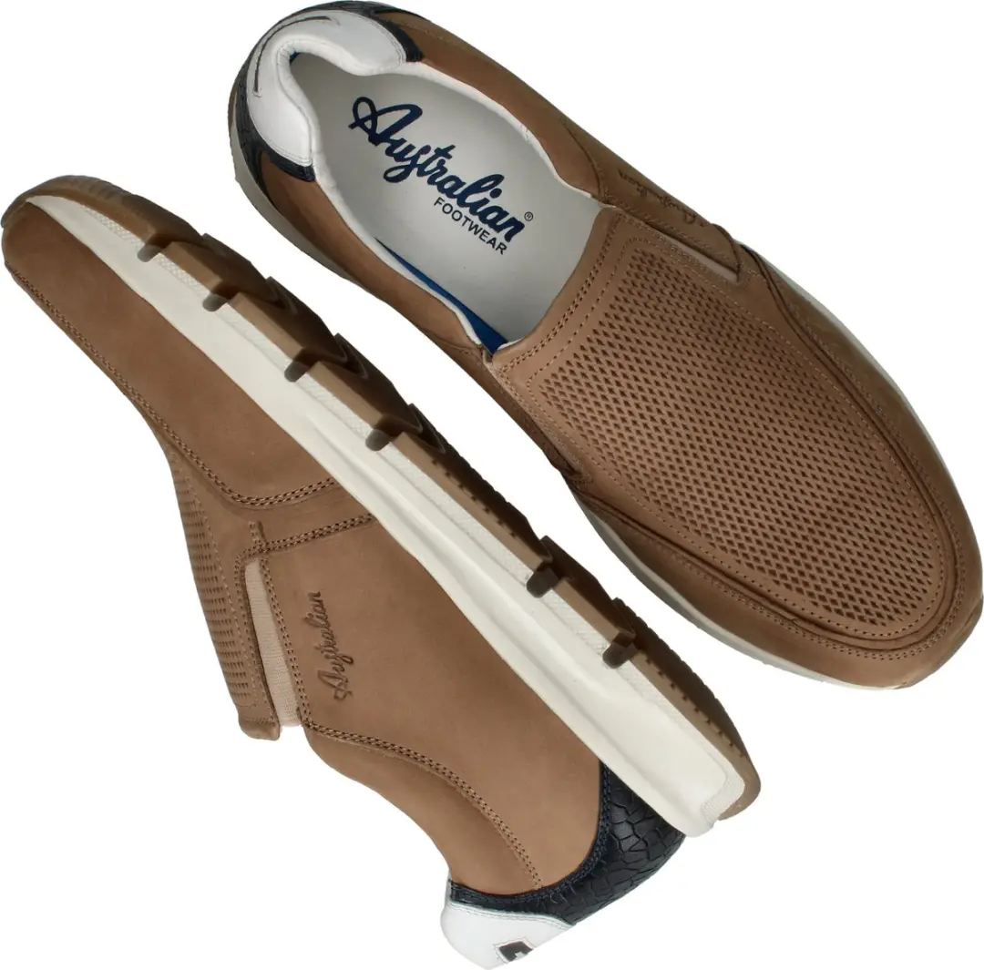 Australian Eagle Nubuck Heren Instappers & Mocassins - Maat 44