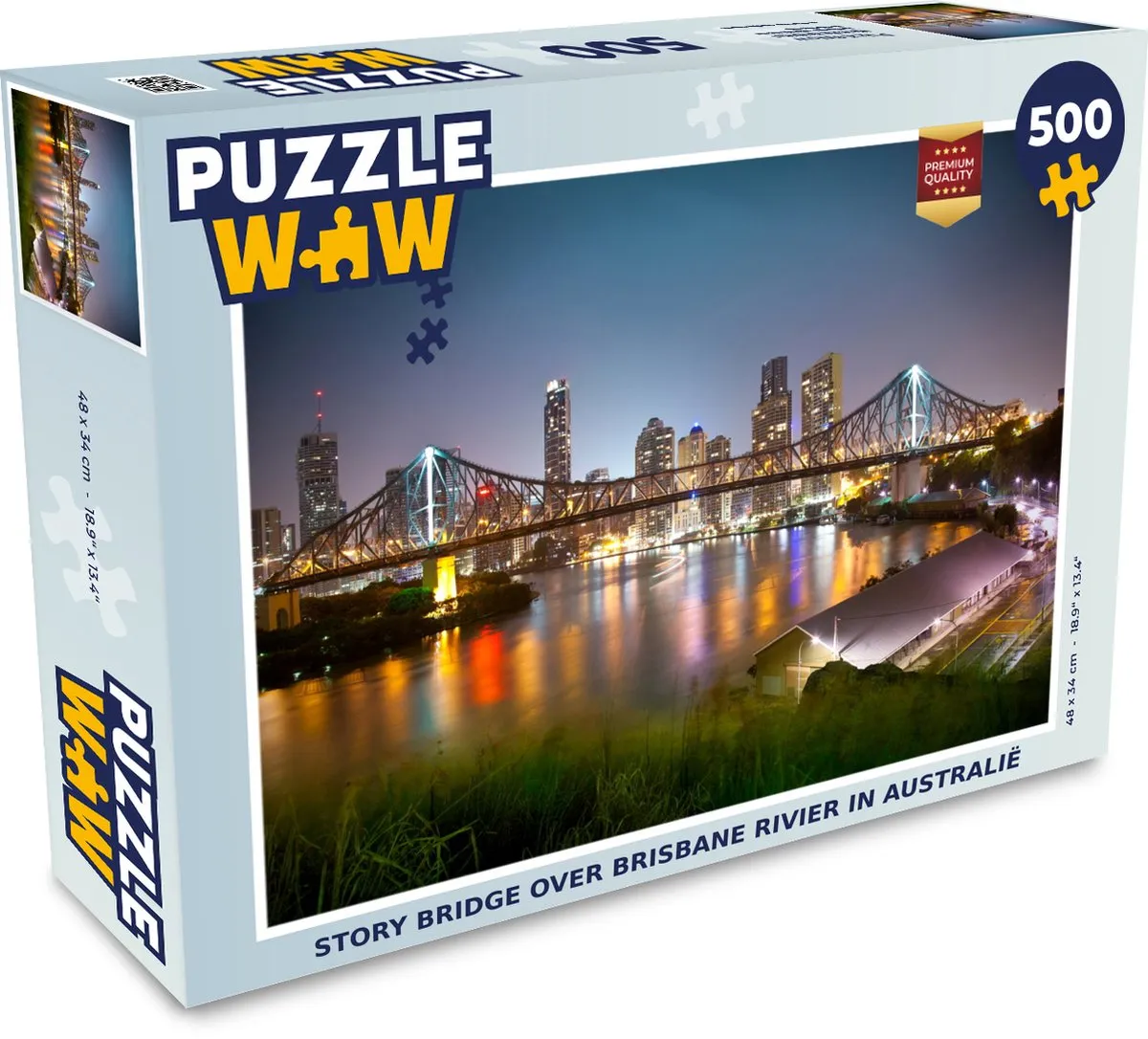 PuzzleWow Legpuzzel Brisbane Rivier 500 Stuks