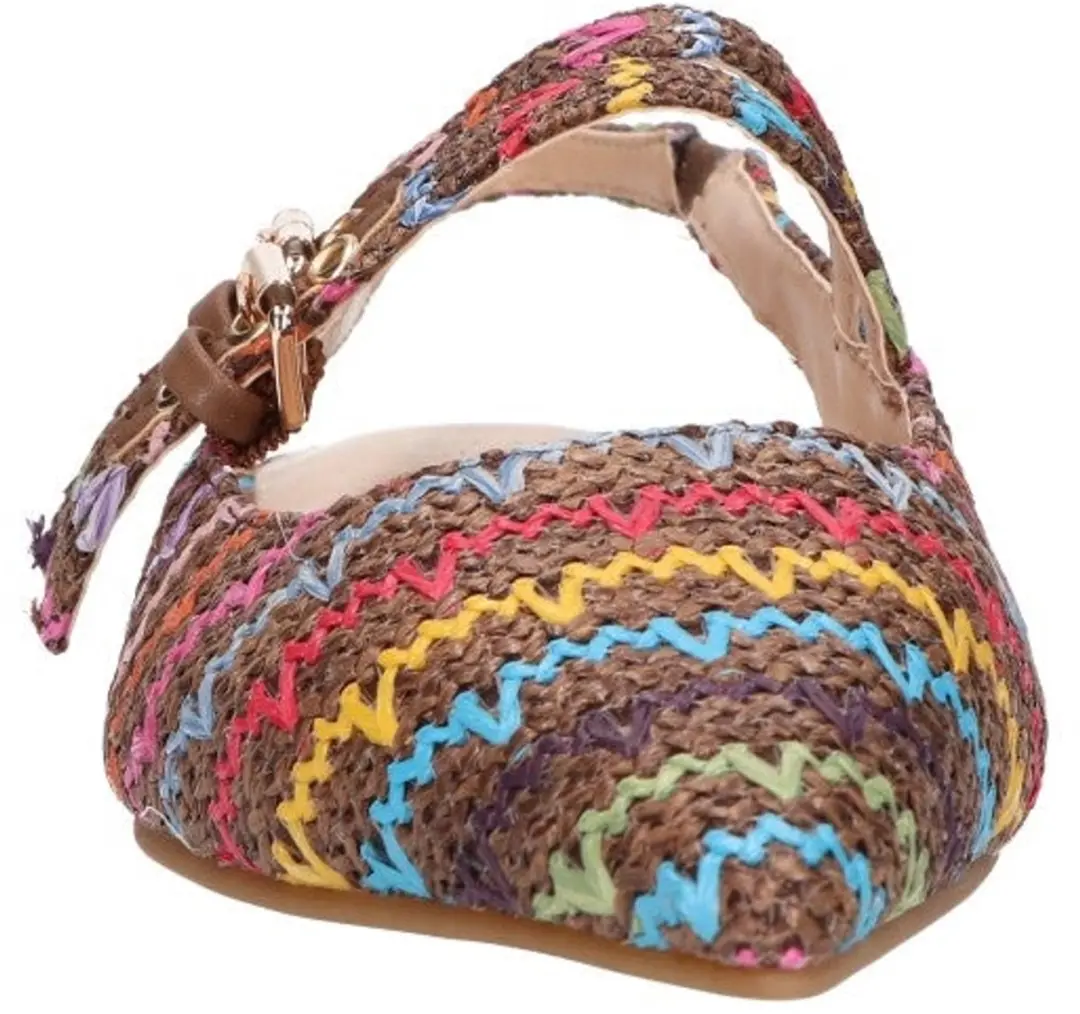La Strada Slingback Bruin Raffia