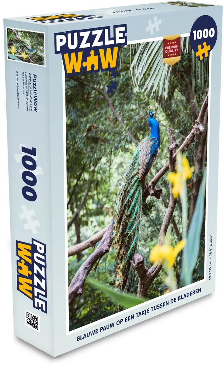 PuzzleWow Bos Legpuzzel 1000 Stuks - Multicolor