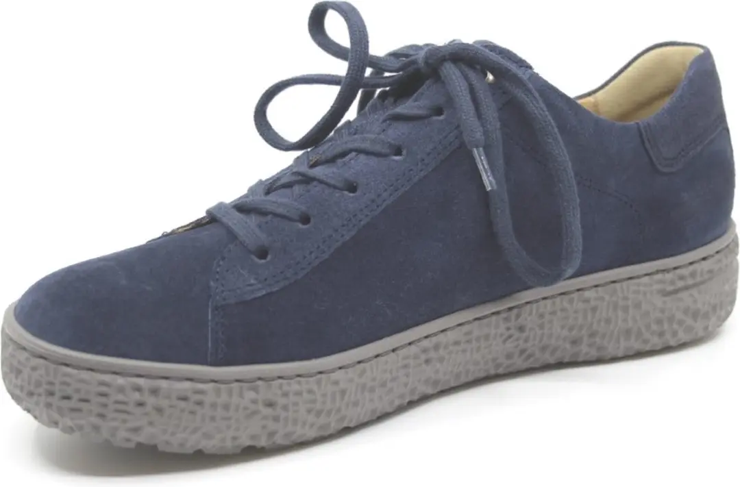 Hartjes Combi Met Hiel Suede H Ls Sneaker - Dames - Blauw - Maat 42,5
