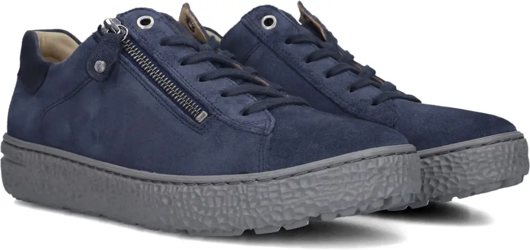 Hartjes Combi Met Hiel Suede H Ls Sneaker - Dames - Blauw - Maat 42,5