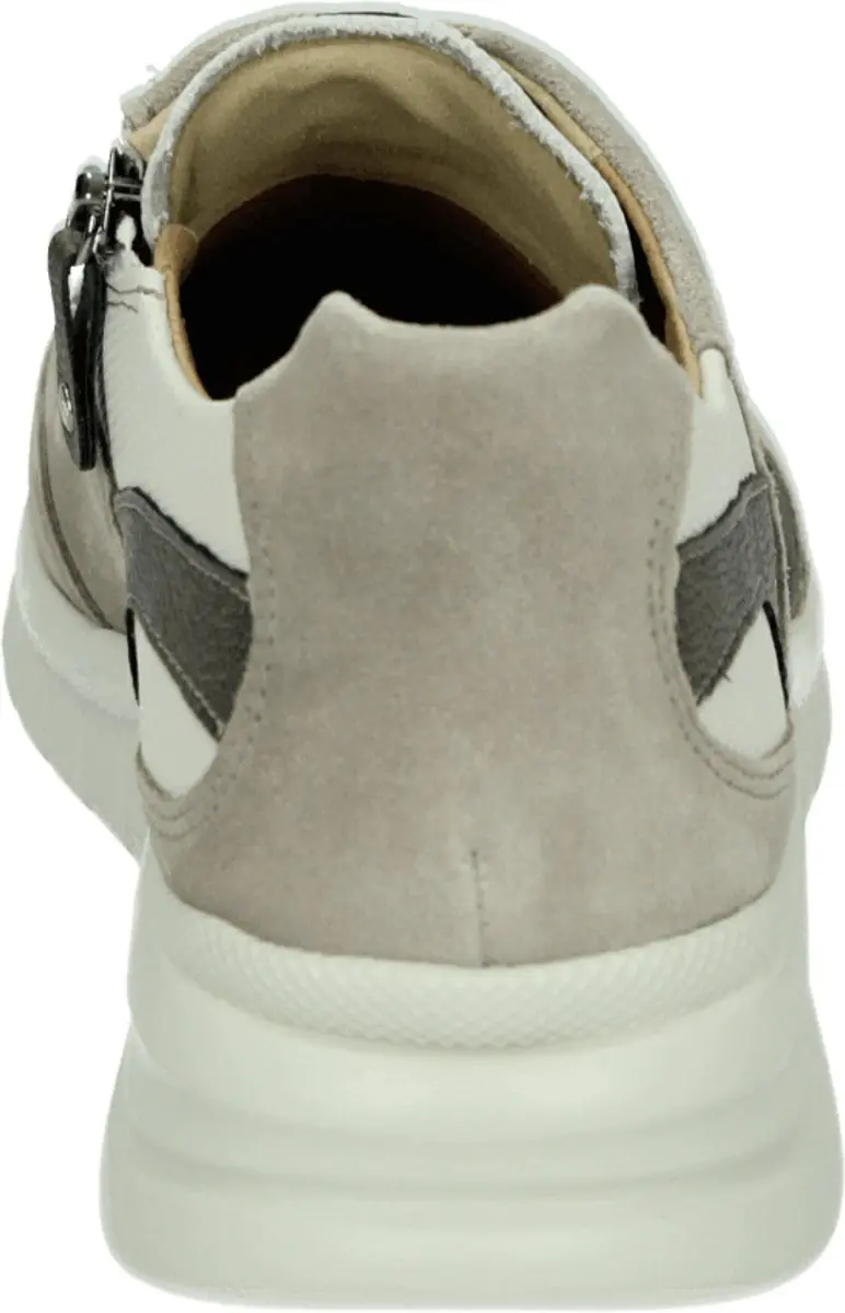 Hartjes 162.2402/31 Dames Lage Sneakers - Wit/Beige - afbeelding 3 van 5