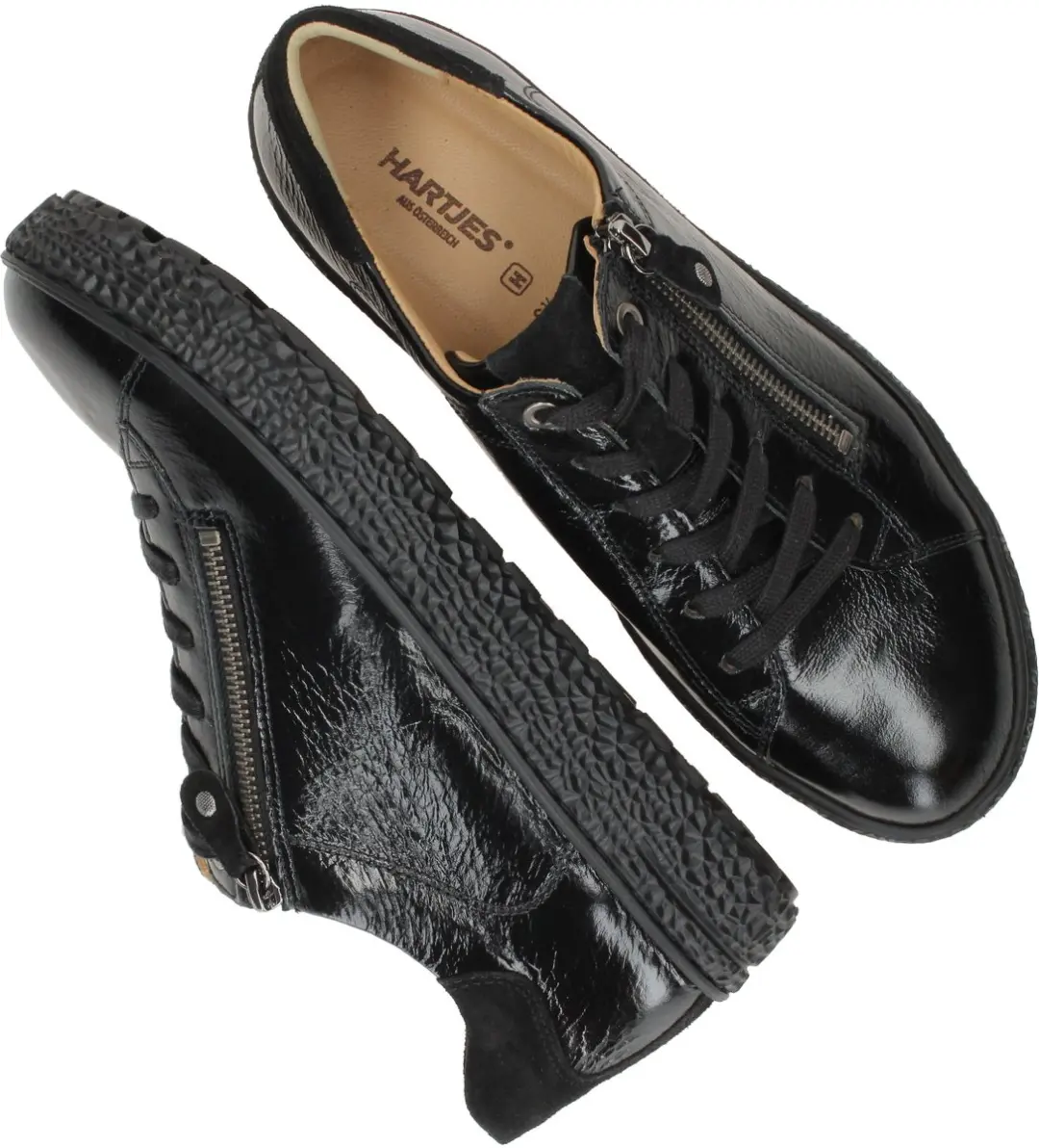 Hartjes Phil Shoe Dames Veterschoenen - Maat 39 - Zwart
