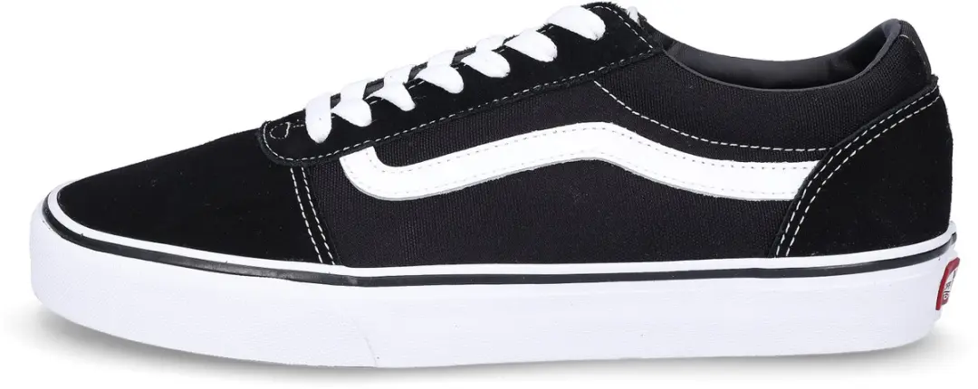 Vans MN Ward Sneakers - Suede Canvas - Zwart/Wit - 46