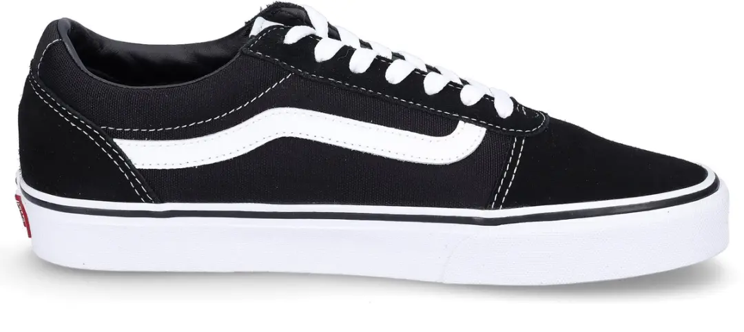 Vans MN Ward Sneakers - Suede Canvas - Zwart/Wit - 46