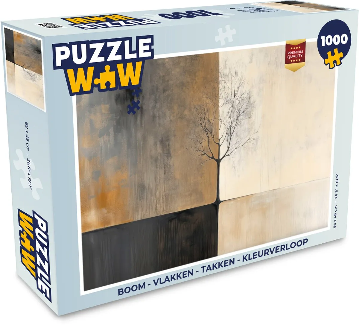 PuzzleWow Boom Puzzel 1000 Stuks - Kleurverloop