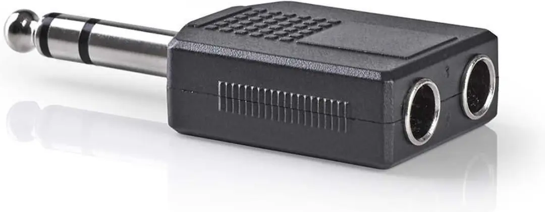 Nedis CAGP23940BK Stereo-Audioadapter 6,35mm - 10 Stuks - afbeelding 3 van 6