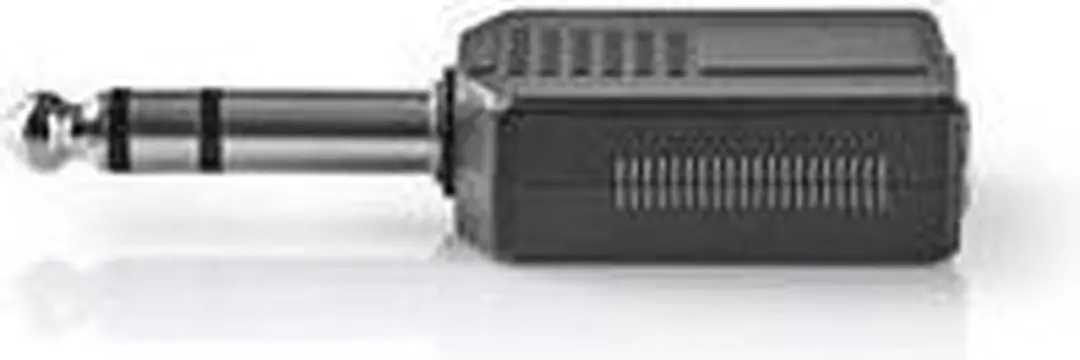 Nedis CAGP23940BK Stereo-Audioadapter 6,35mm - 10 Stuks - afbeelding 6 van 6
