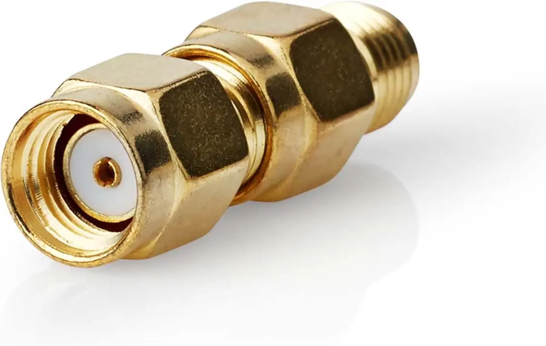 Nedis SMA-Adapter Omgekeerde Polariteit - Verguld - 2 Stuks