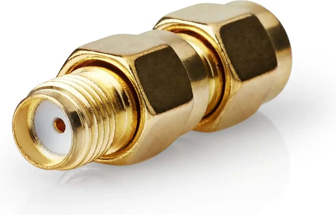 Nedis SMA-Adapter Omgekeerde Polariteit - Verguld - 2 Stuks