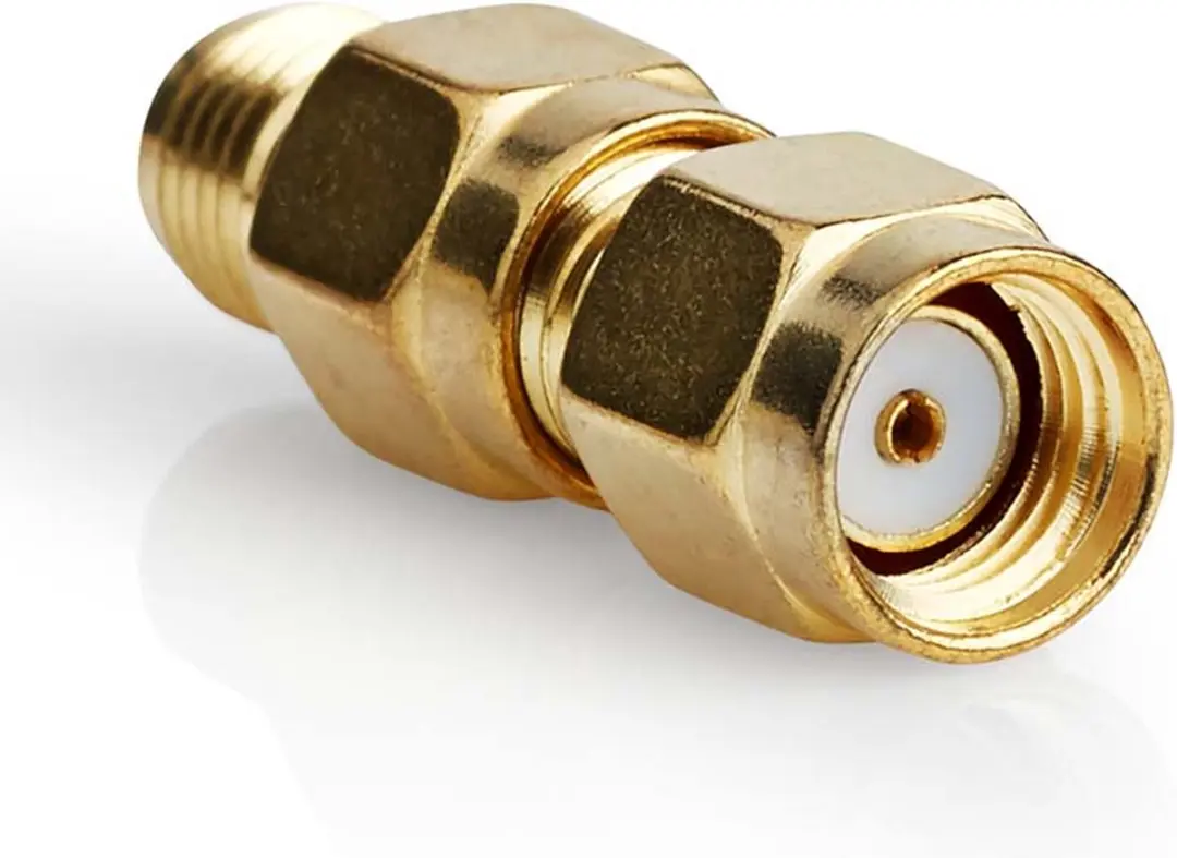 Nedis SMA-Adapter Omgekeerde Polariteit - Verguld - 2 Stuks