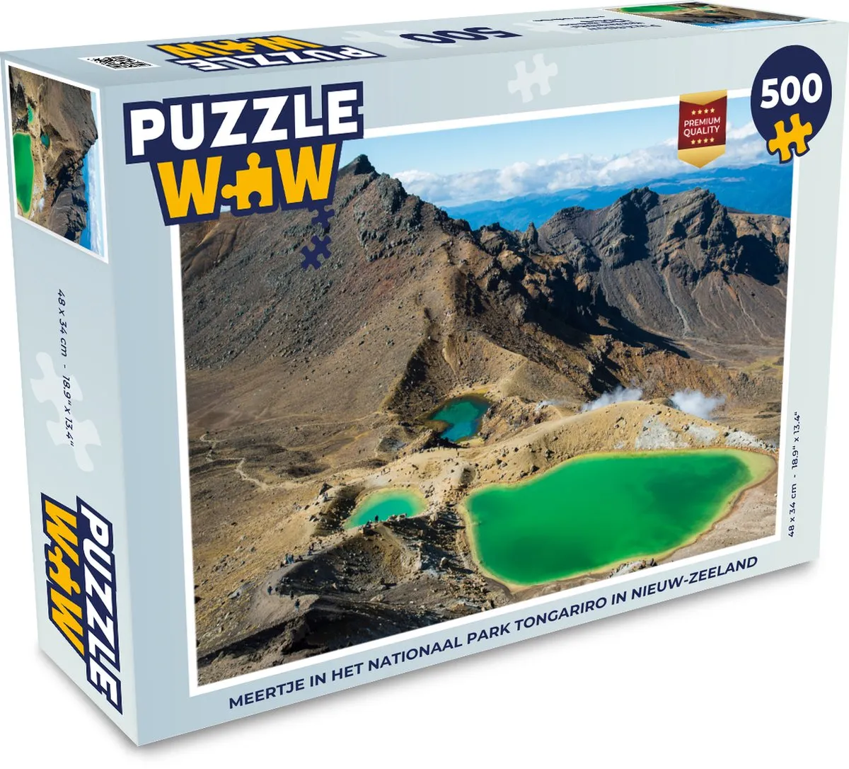 PuzzleWow Meertje Tongariro Legpuzzel 500 Stuks