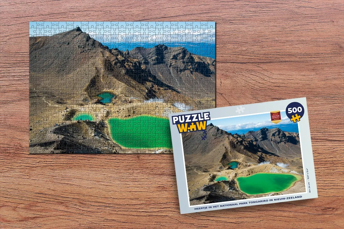 PuzzleWow Meertje Tongariro Legpuzzel 500 Stuks - Multicolor