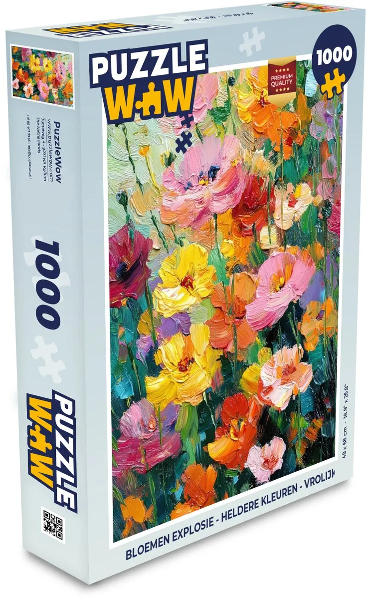 PuzzleWow Bloemen Explosie Legpuzzel 1000 Stuks - MPN 8721414222100