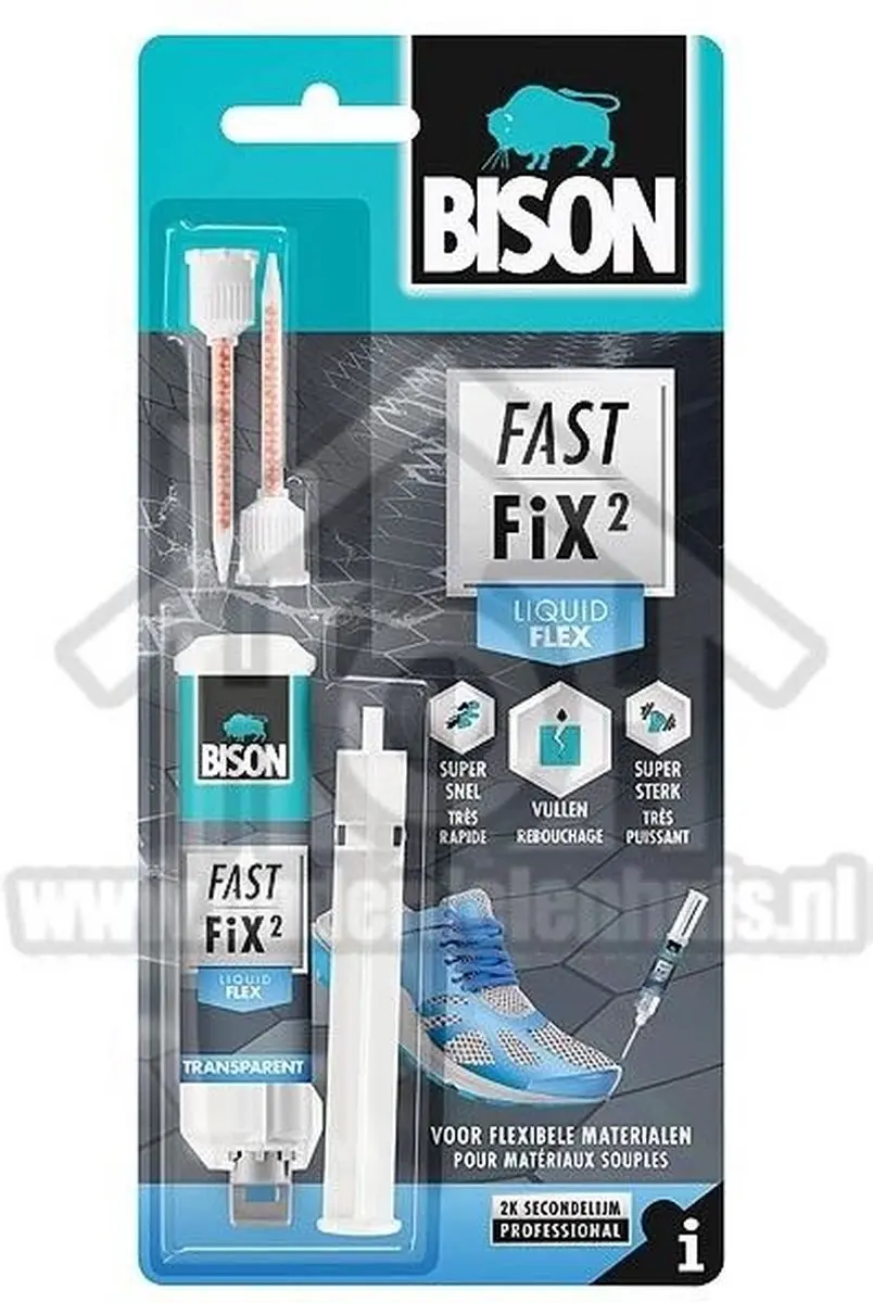 Bison Fast Fix² Flex 10g - 2-componentenlijm - afbeelding 3 van 3