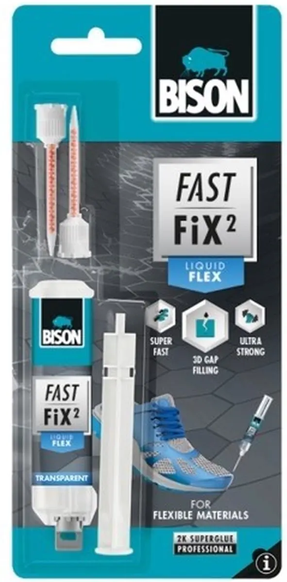 Bison Fast Fix² Flex 10g - 2-componentenlijm - afbeelding 2 van 3